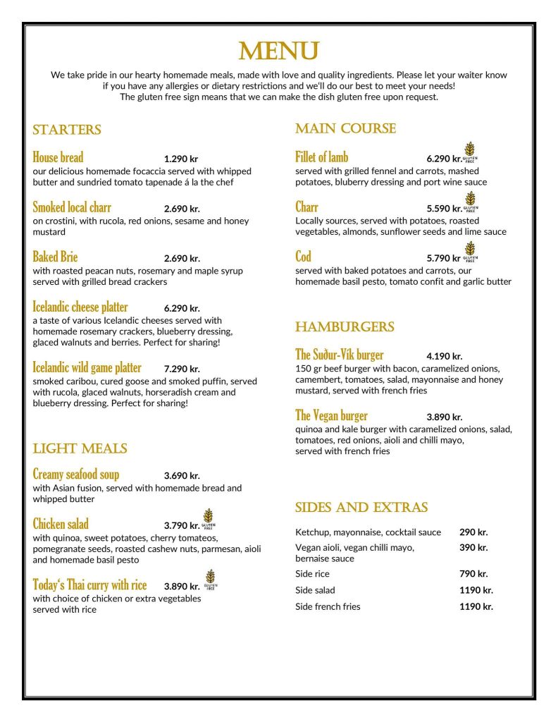 Suður Vík|冰島南部維克鎮的人氣餐廳 ‧ 菲力羊排好好吃 🌱豆芽出國趣冰島 19 Sudur Vik 35