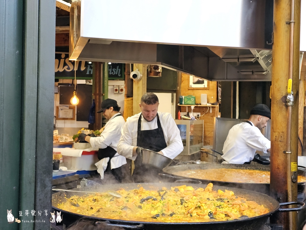 波羅市場 Borough Market|炸魚薯條 生蠔 海鮮燉飯等街頭美食 🌱豆芽出國趣英國 31 Borough Market 36