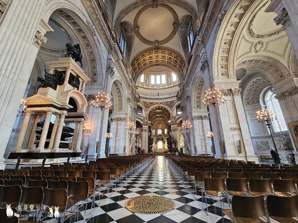 聖保羅大教堂 St. Paul's Cathedral|世界上第二大的圓頂教堂 ‧ 登上圓頂俯瞰倫敦市景 🌱豆芽出國趣英國 23 St Pauls Cathedral 25