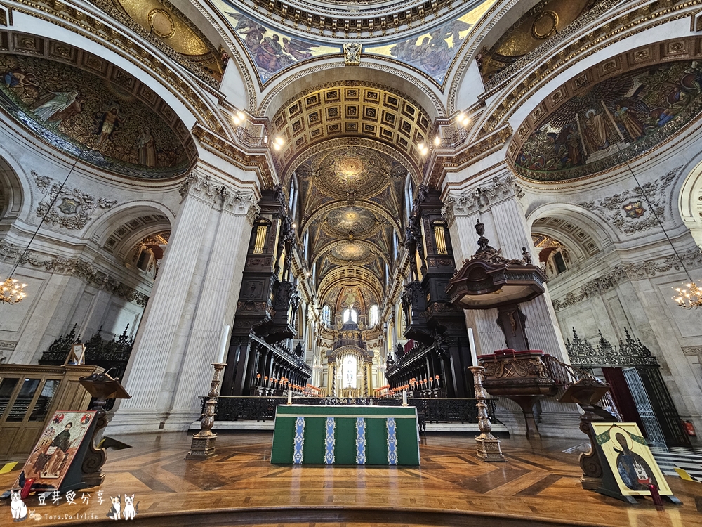 聖保羅大教堂 St. Paul's Cathedral|世界上第二大的圓頂教堂 ‧ 登上圓頂俯瞰倫敦市景 🌱豆芽出國趣英國 41 St Pauls Cathedral 53