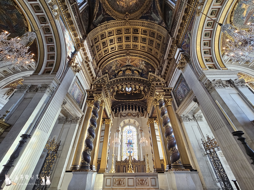 聖保羅大教堂 St. Paul's Cathedral|世界上第二大的圓頂教堂 ‧ 登上圓頂俯瞰倫敦市景 🌱豆芽出國趣英國 56 St Pauls Cathedral 74