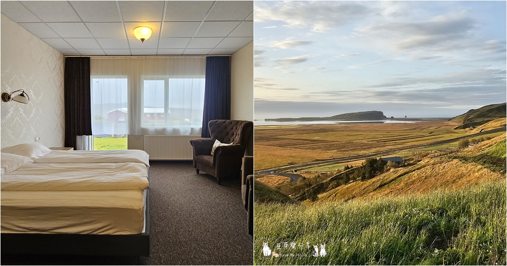 冰島自駕環島Day3|南部之旅 ‧ 塞里雅蘭瀑布 ‧ 秘密瀑布 ‧ 飛機殘骸 ‧ 史可加瀑布 ‧ Kvernufoss ‧ 黑沙灘 ‧ Suður Vík ‧ KRONAN超市 ‧ 維克住宿🌱豆芽出國趣冰島 49 hotel dyrholaey 49