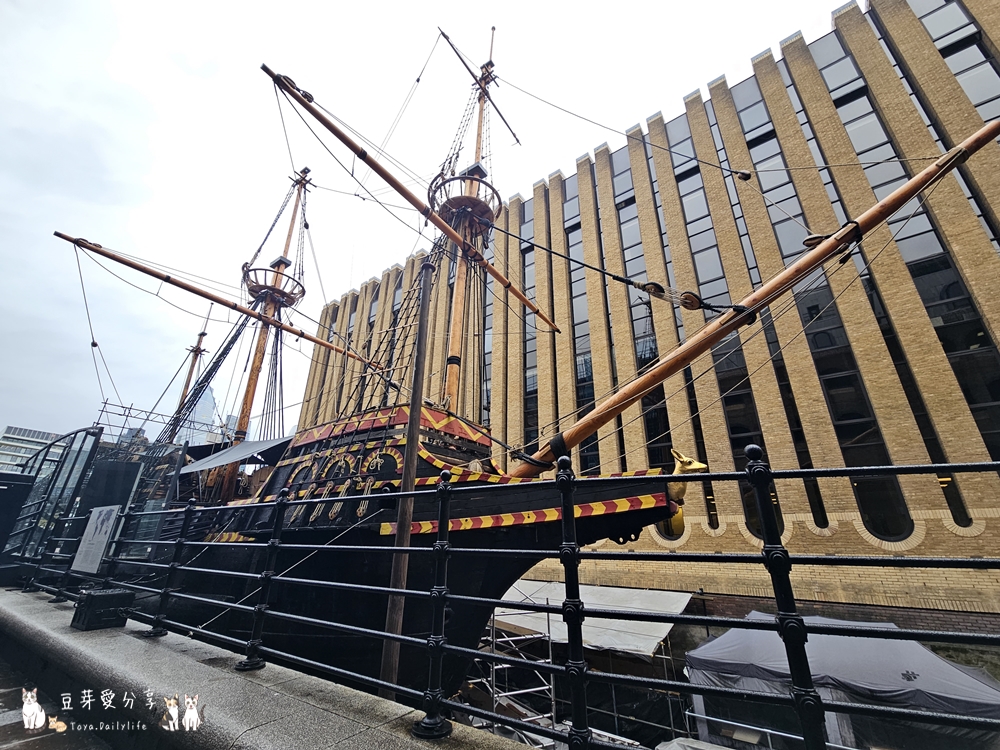 金鹿號 The Golden Hinde|英國第一艘環球航行的船隻 🌱豆芽出國趣英國 3 Golden Hinde 1