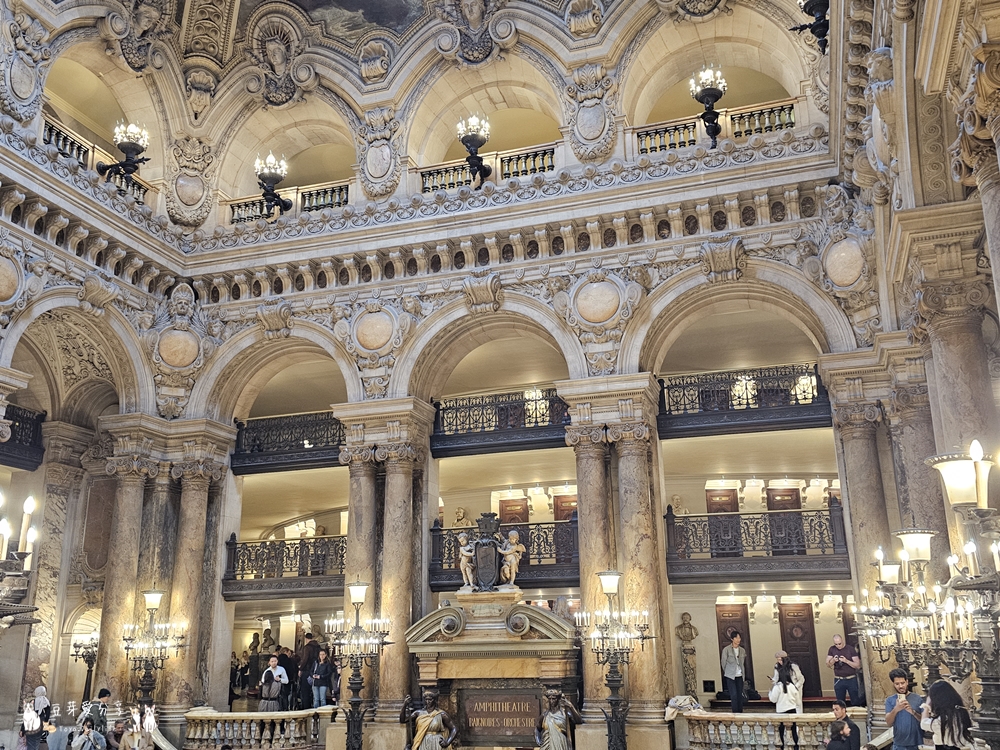 巴黎歌劇院 Palais Garnier|加尼葉歌劇院 ‧ 新巴洛克風格的建築傑作 🌱豆芽出國趣法國 13 Palais Garnier 25