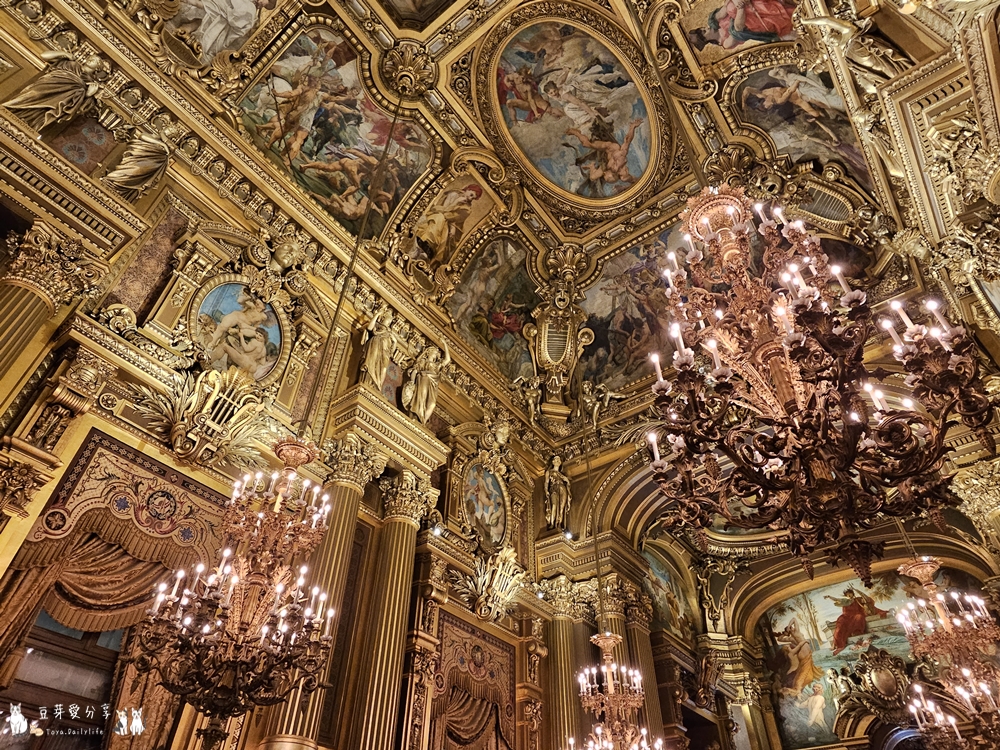 巴黎歌劇院 Palais Garnier|加尼葉歌劇院 ‧ 新巴洛克風格的建築傑作 🌱豆芽出國趣法國 30 Palais Garnier 34