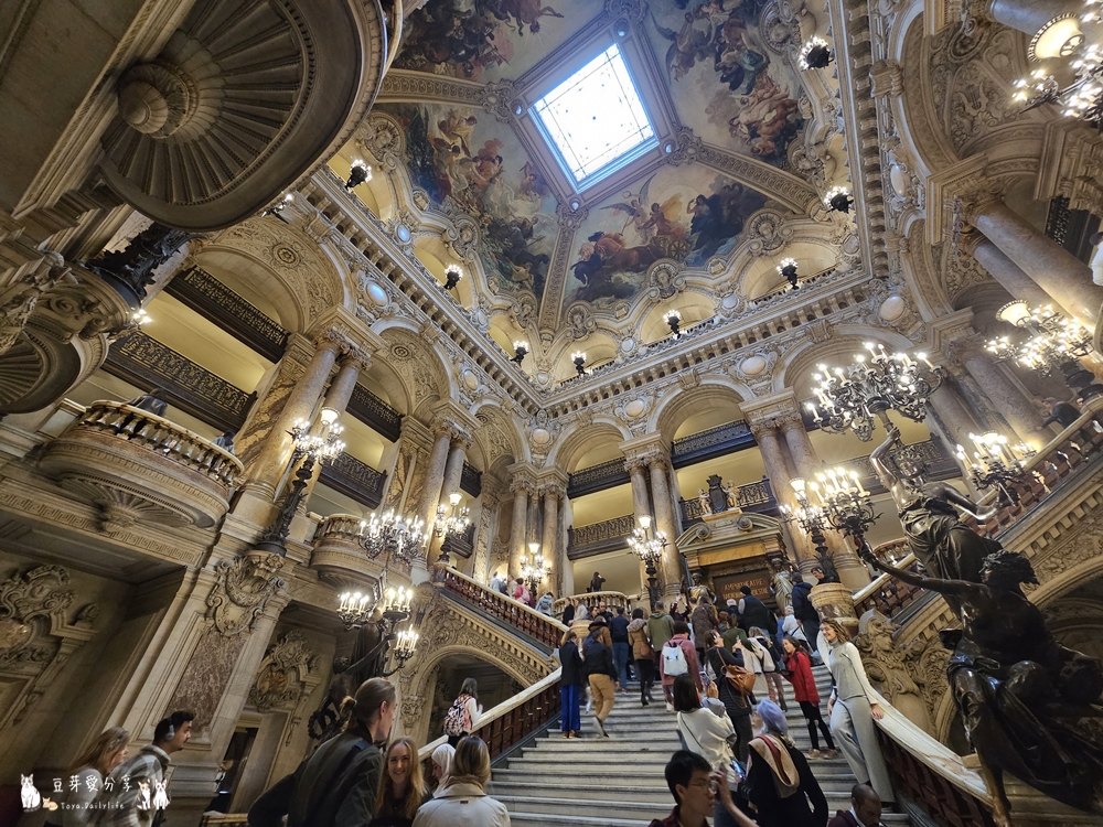 巴黎歌劇院 Palais Garnier|加尼葉歌劇院 ‧ 新巴洛克風格的建築傑作 🌱豆芽出國趣法國 35 Palais Garnier 40